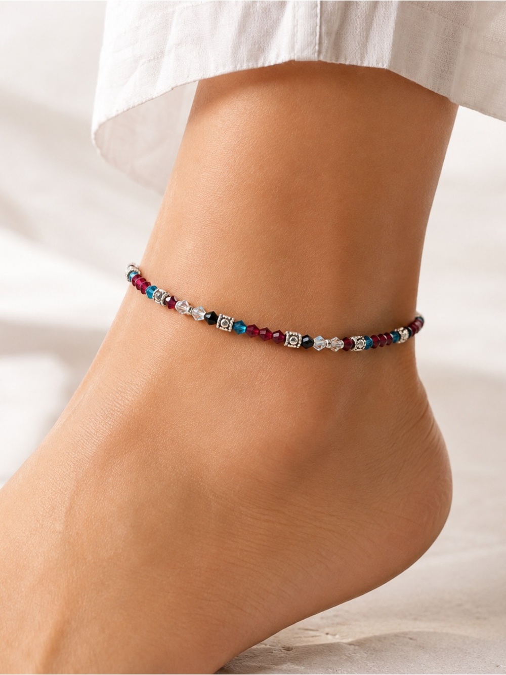 Crystal ankle bracelet